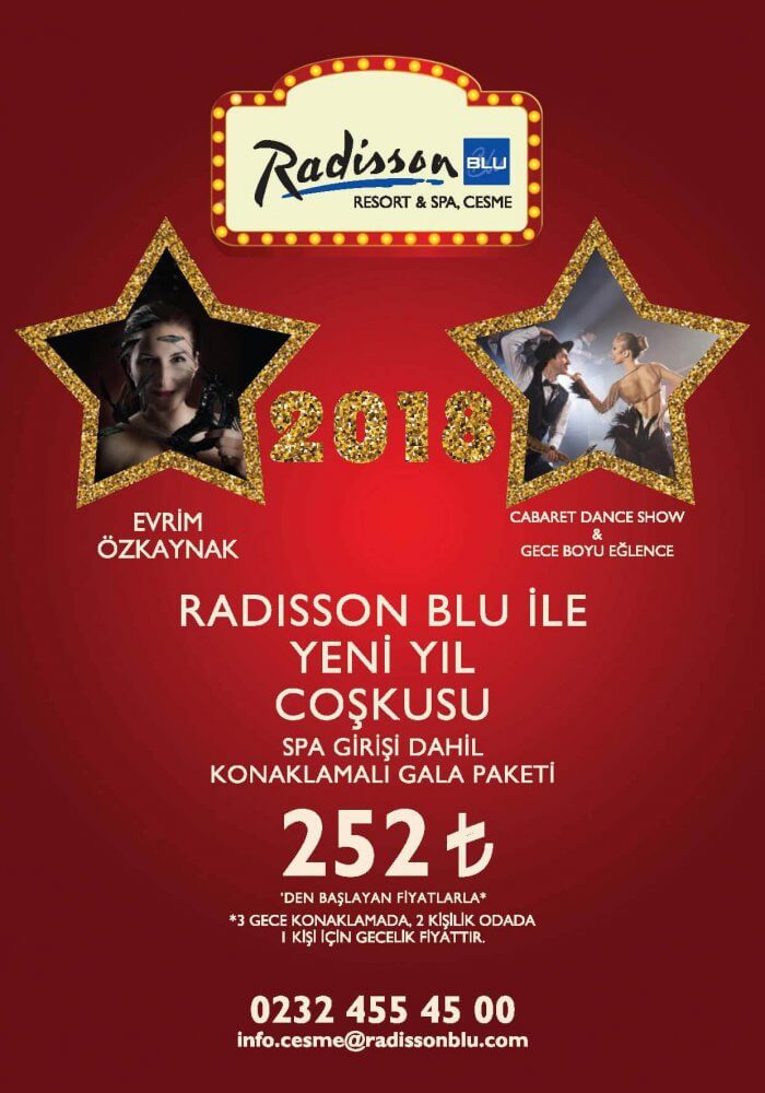 Radisson Blu Resort & Spa, Çeşme yılbaşı 2018
