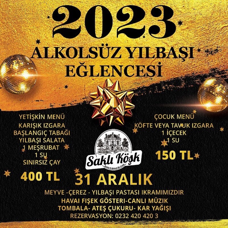 Saklı Köşk Buca Yılbaşı Programı 2023