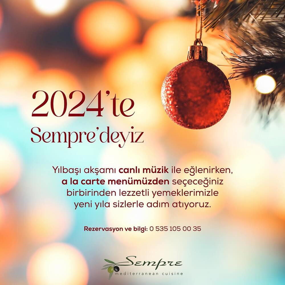 Sempre Restaurant Eskişehir Yılbaşı Programı 2024