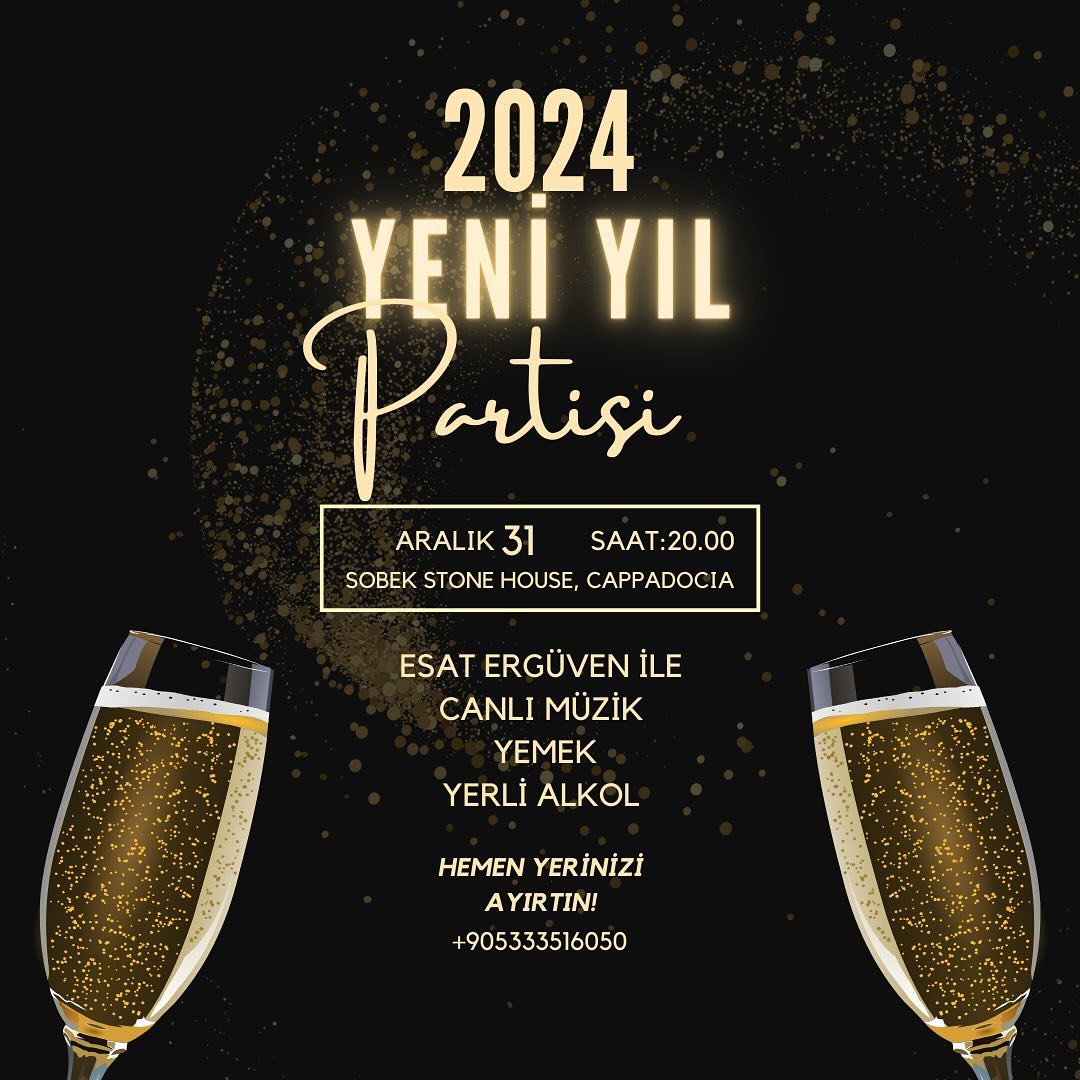 Sobek Stone House Hotel Kapadokya Yılbaşı Programı 2024