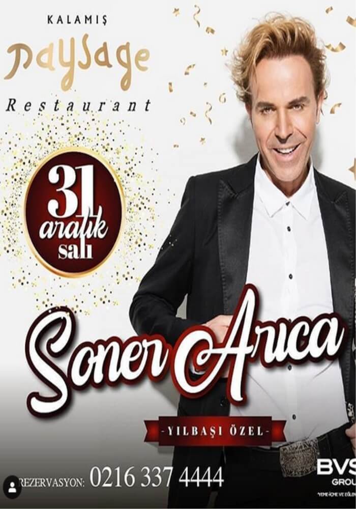 Soner Arıca ile İstanbul Kalamış Paysage Restaurant'ta Yılbaşı Programı 2020