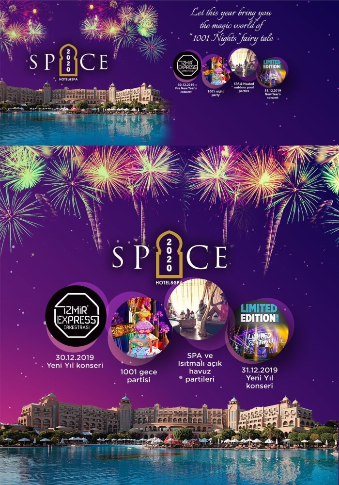 Spice Hotel & Spa 2020 Yeni Yıl Programı