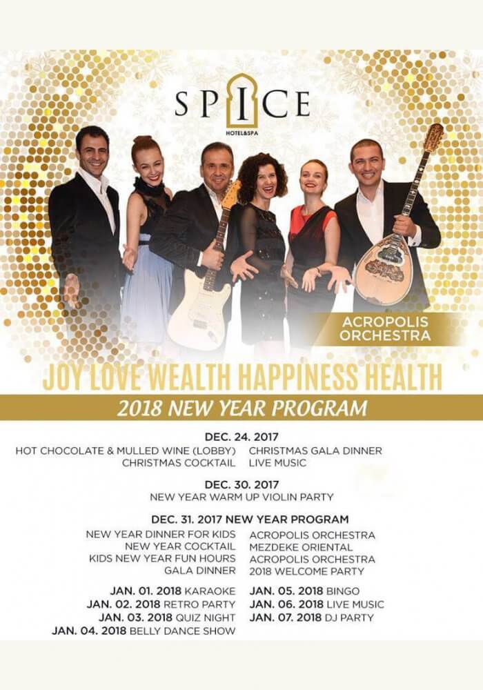 Spice Hotel Yılbaşı 2018