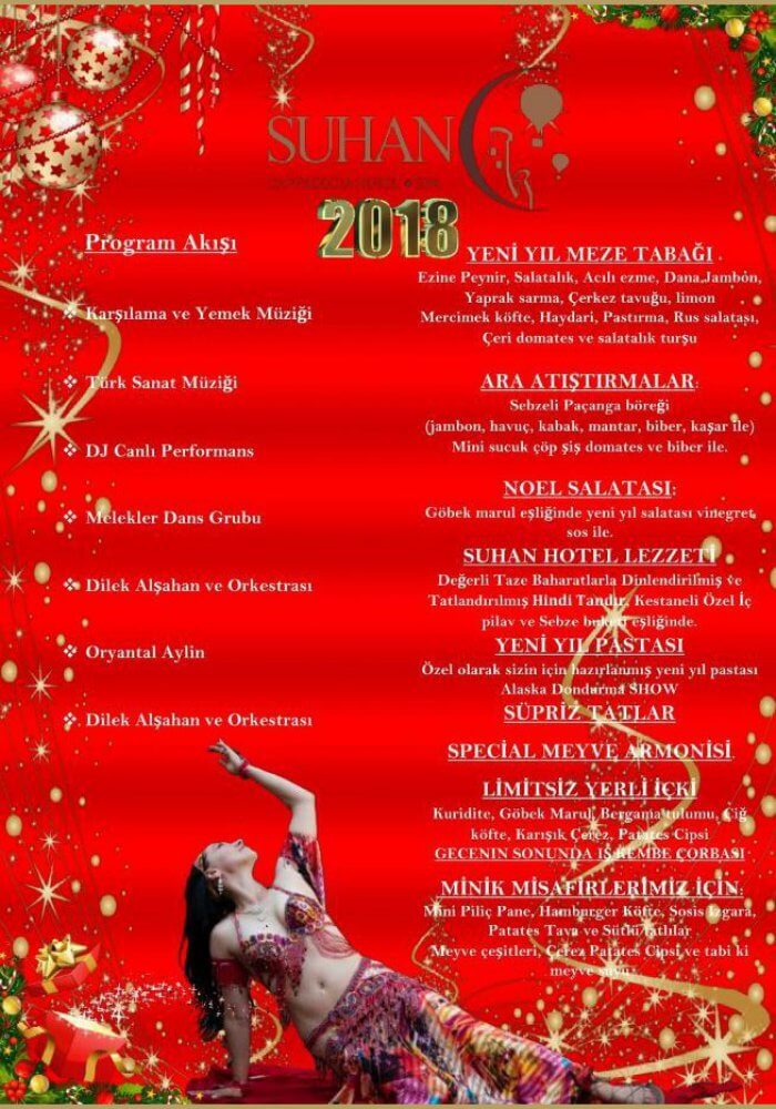 Suhan Cappadocia Hotel Spa Yılbaşı 2018