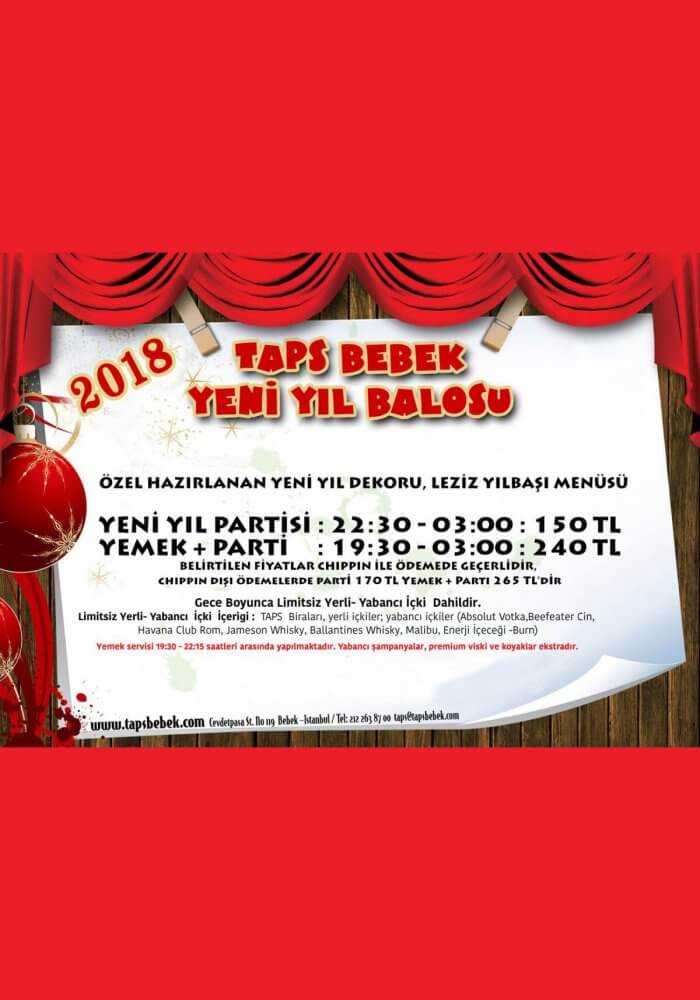 Taps Bebek Yılbaşı 2018