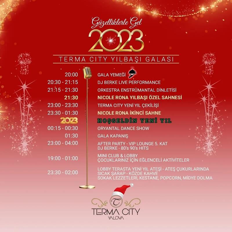 Terma City Hotel Yalova Yılbaşı Programı 2023