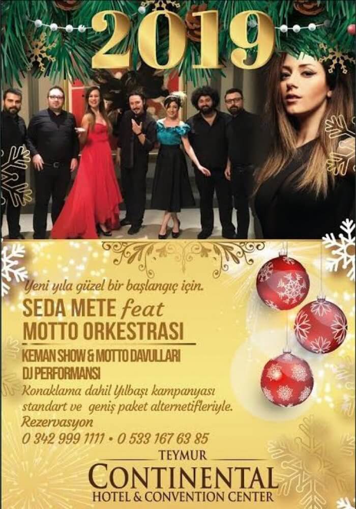 Teymur Continental Hotel 2019 Yılbaşı Programı