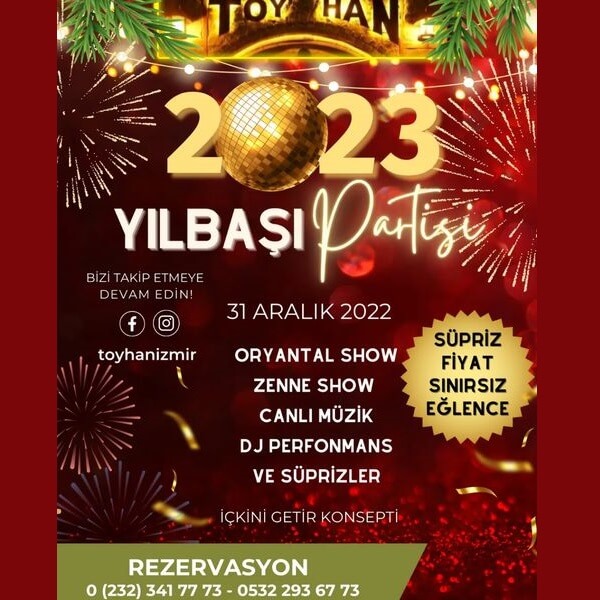 Toy Han Restoran Düğün Davet Yılbaşı Programı 2023