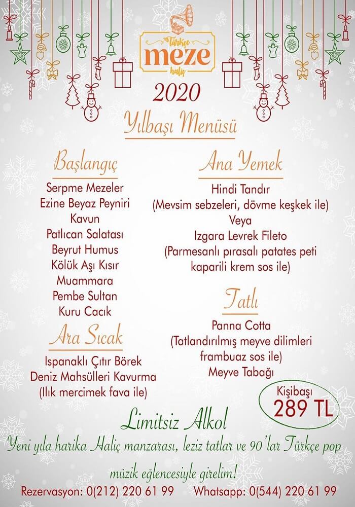 Türkçe Meze İstanbul Yılbaşı Programı 2020
