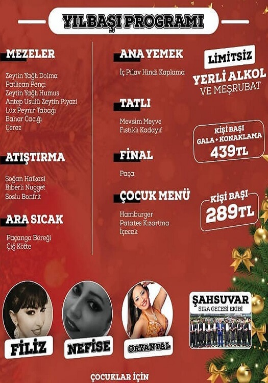 Uğurlu Termal Otel Gaziantep Yılbaşı Programı 2020
