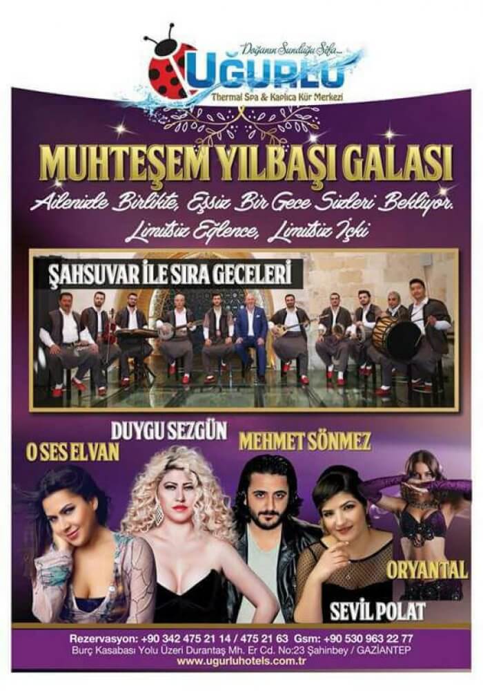 Uğurlu Termal Otel Yılbaşı 2018