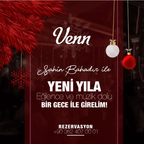Venn Otel Samsun Yılbaşı Programı 2022