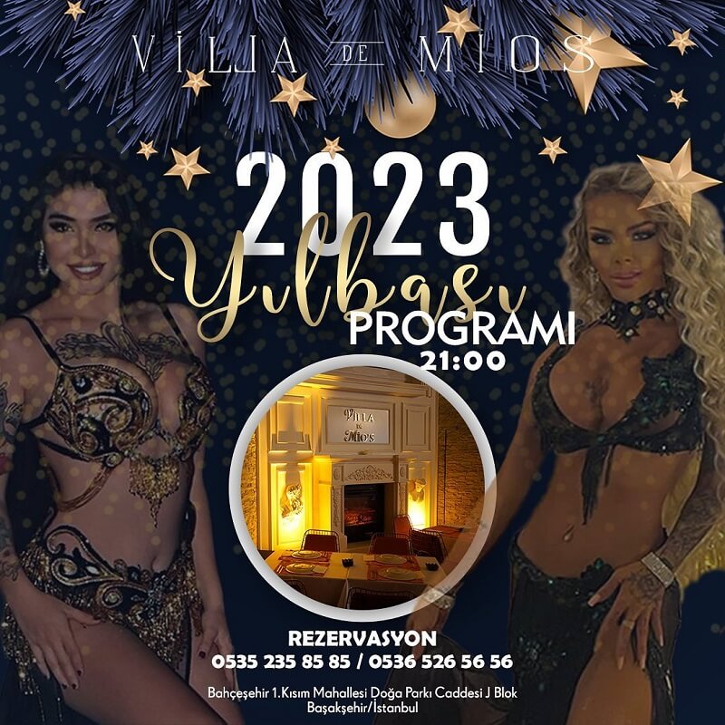 Villa de Mios Restaurant İstanbul Yılbaşı Programı 2023