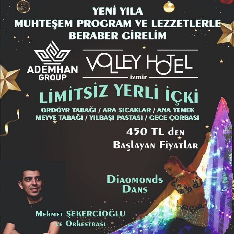 Volley Hotel İzmir Yılbaşı Programı 2022