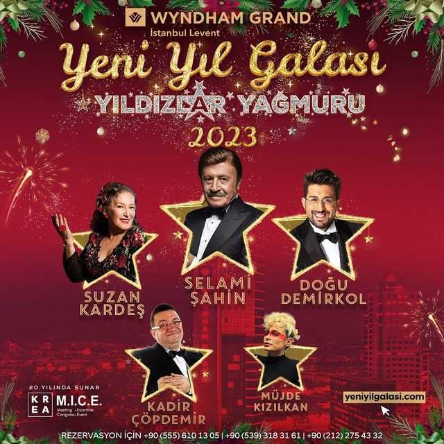 Wyndham Grand İstanbul Levent Yılbaşı Programı 2023