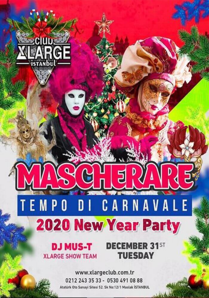 Xlarge Club İstanbul 2020 Yılbaşı Partisi
